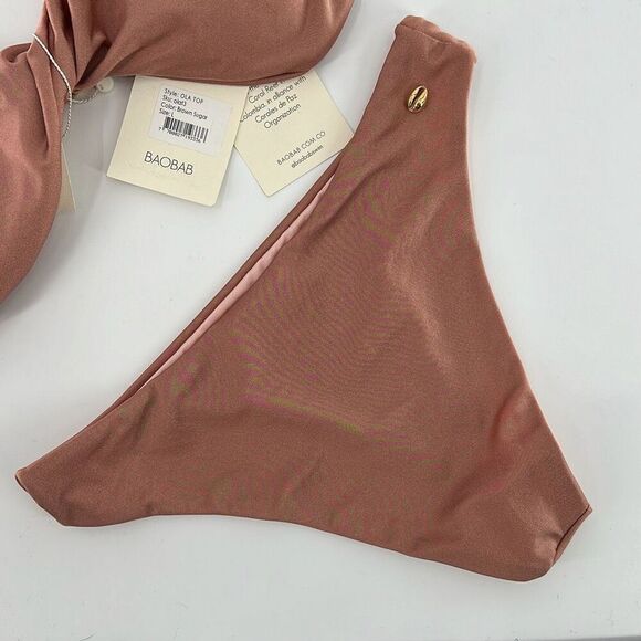 NWT Baobab Womens Brown Sugar Ola Top & Bottom Set Large - Picture 6 of 10